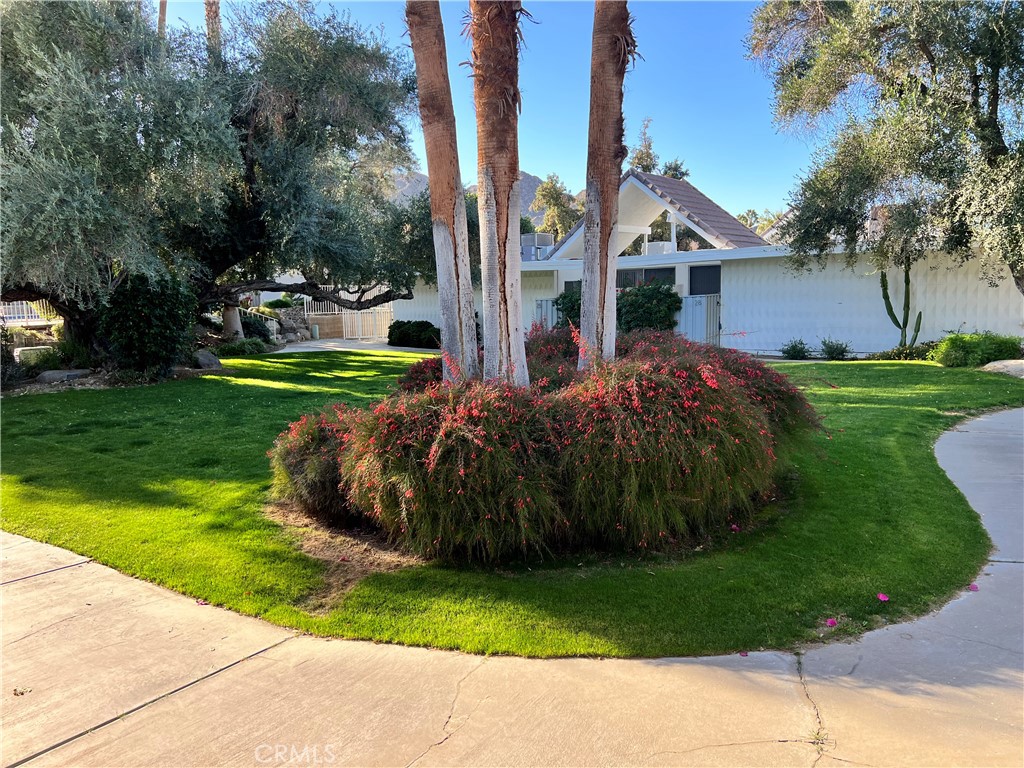 42278 Dunes View Road, Unit 28 Rancho Mirage, CA 92270 - Photo 7 of 57 a view of a house with backyard and garden