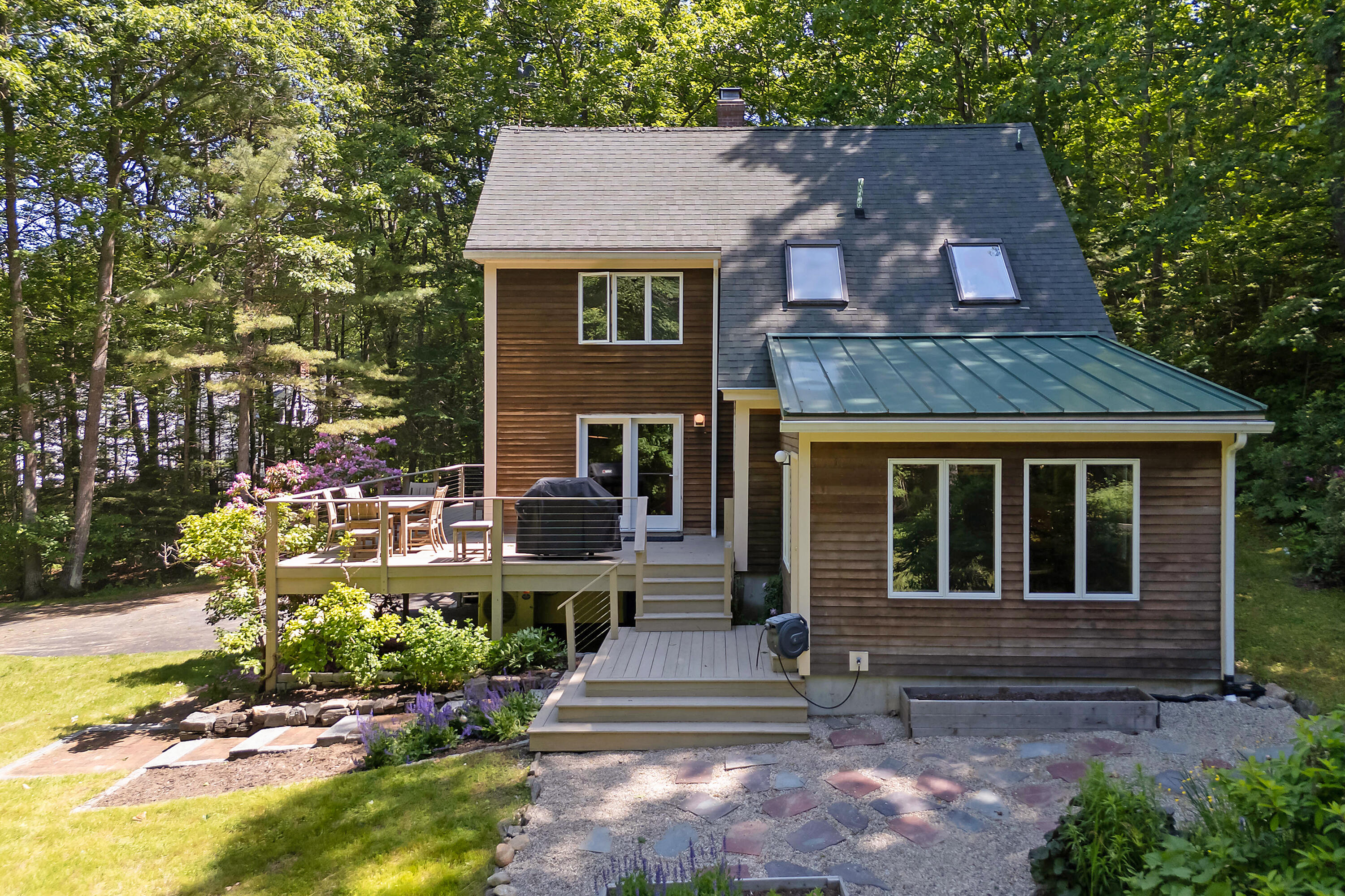 2 Harbor Ridge Road Freeport, ME 04032 - Photo 2 of 39 exterior from side with patio
