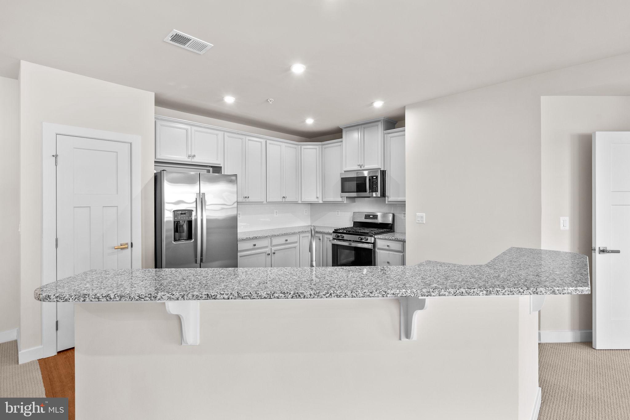 3520 Starlight Street, Unit 302 Frederick, MD 21704 - Photo 13 of 42 a kitchen with stainless steel appliances granite countertop a refrigerator sink and stove