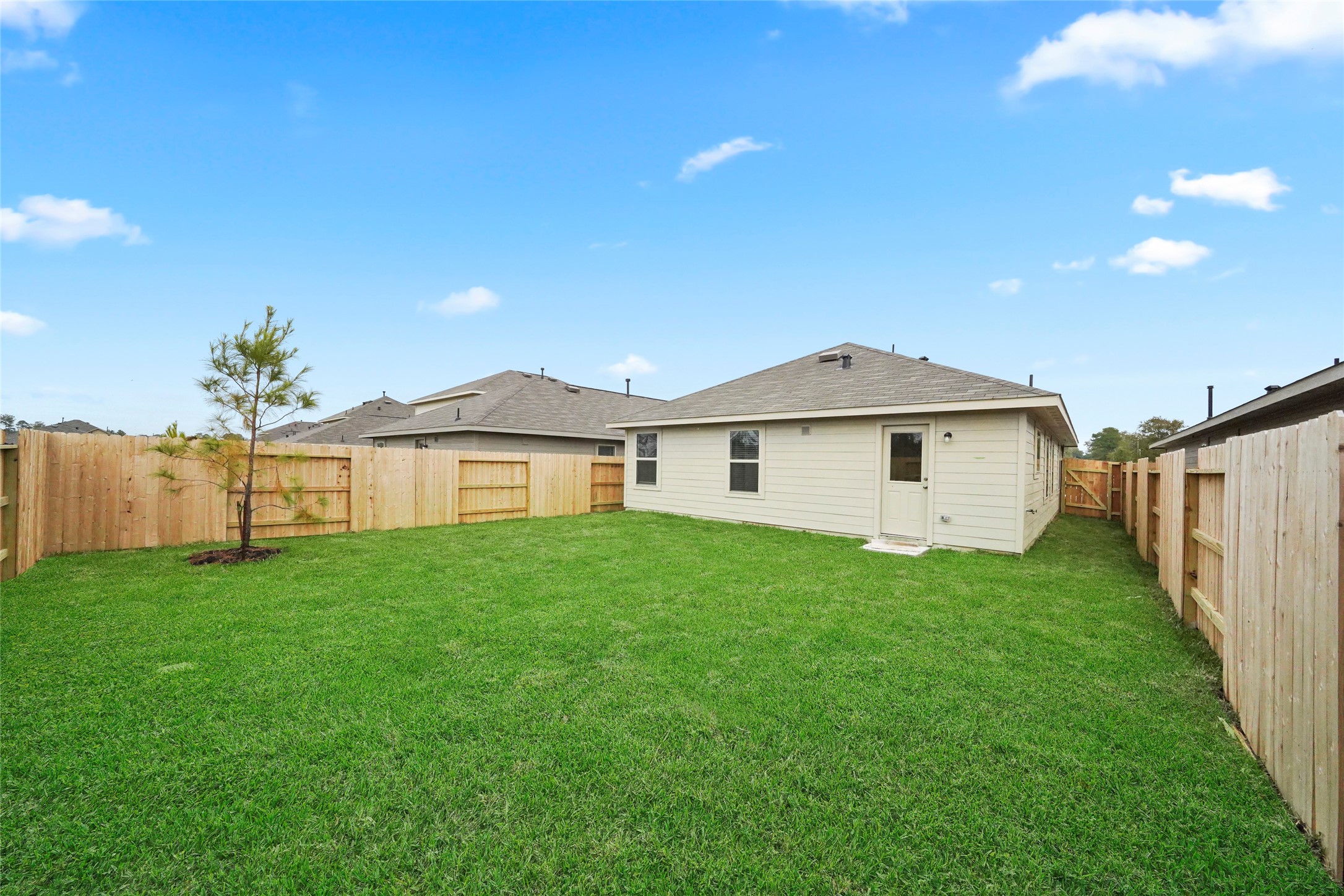 1440 Las Cuevas Drive Conroe, TX 77301 - Photo 25 of 25 a view of a yard in front of a house with plants and large tree