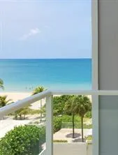 a view of an ocean from a window