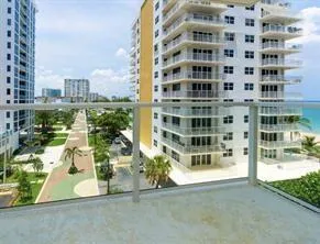 a view of a tall building