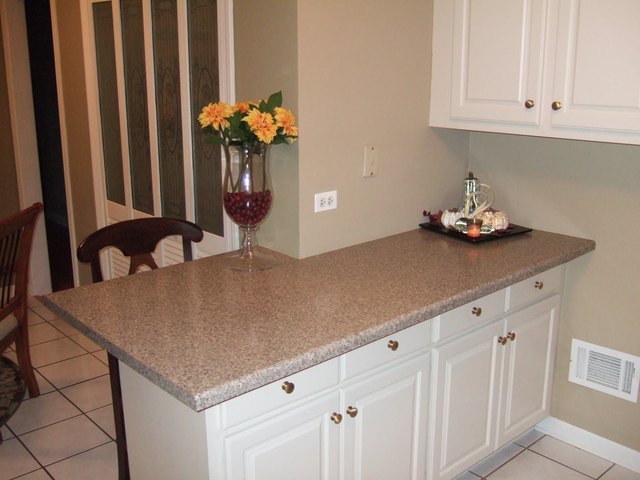 423 Highview Avenue Elmhurst, IL 60126 - Photo 8 of 10 a kitchen with stainless steel appliances granite countertop a sink a refrigerator and white cabinets