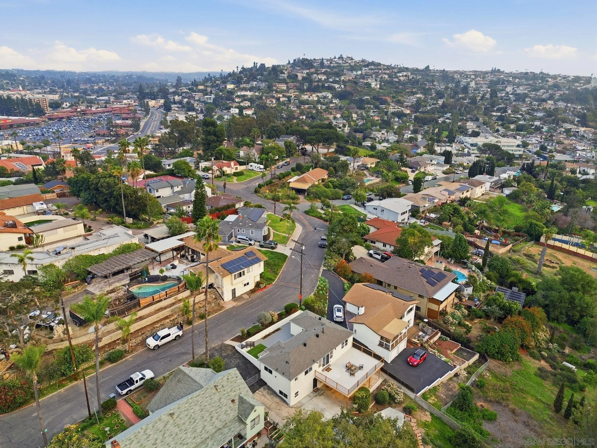 4800 Lee Avenue La Mesa, CA 91942 - Photo 55 of 60 an aerial view of residential building with parking