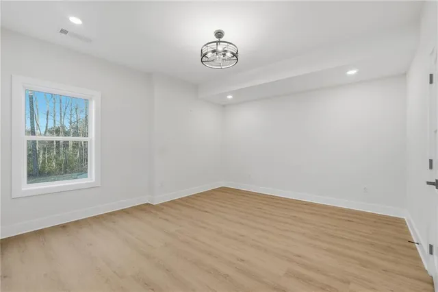 wooden floor in an empty room