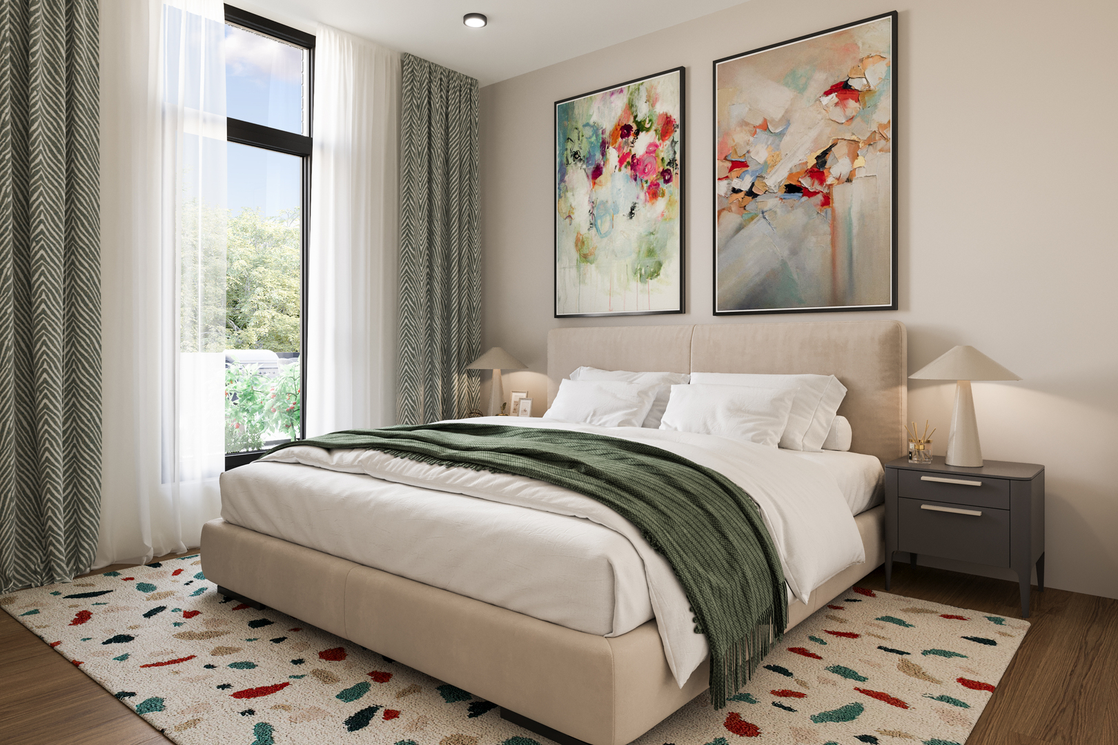 2234 West Grand Avenue, Unit 203 Chicago, IL 60612 - Photo 15 of 20 a bedroom with a bed and a window