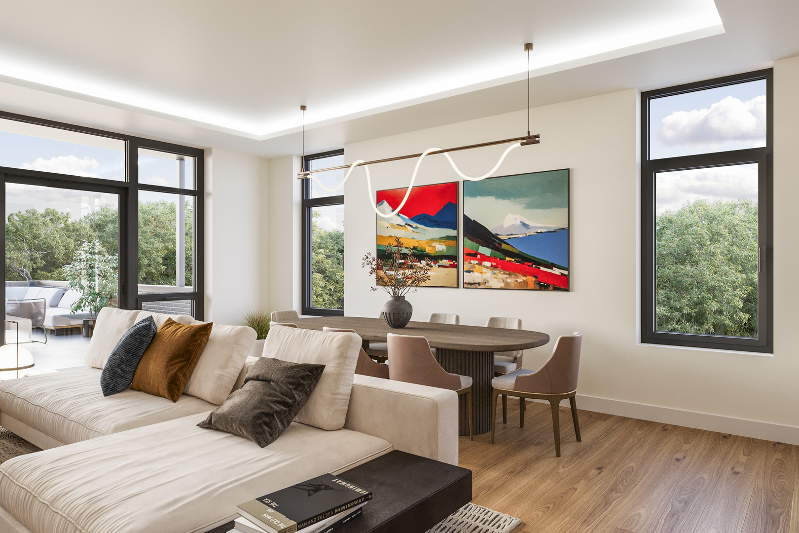 2234 West Grand Avenue, Unit 203 Chicago, IL 60612 - Photo 8 of 20 a living room with furniture and a window