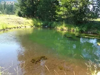 a view of lake with green space
