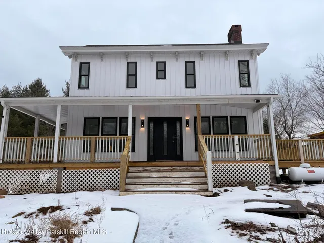 a front view of a house