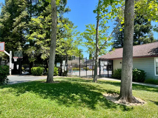 a view of a basketball court
