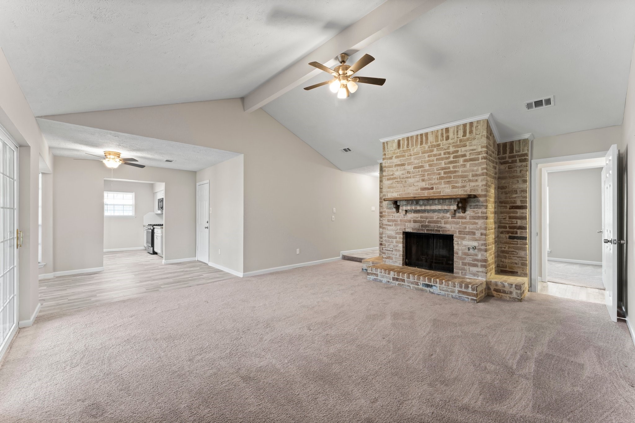 3527 Acorn Way Lane Spring, TX 77389 - Photo 4 of 26 a view of an empty room with a fireplace