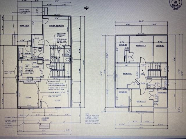 2700 Newbold Street Raleigh, NC 27603 - Photo 23 of 23 1st and 2nd Floor - Floor Plan