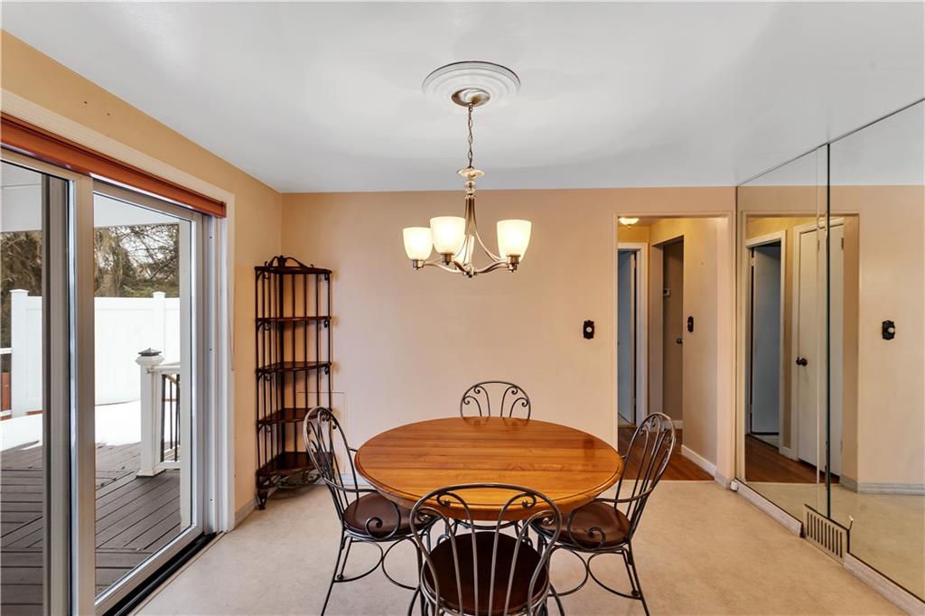 2 Hallmark Drive Pittsburgh, PA 15235 - Photo 12 of 32 12x9 Dining Room/Dining Area (Used to be 3rd Bedroom), with Slider that Opens to Rear Deck.