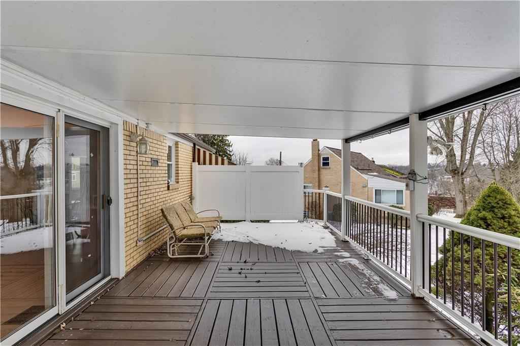 2 Hallmark Drive Pittsburgh, PA 15235 - Photo 13 of 32 Relax on the Maintenance-Free, 11'9" by 33' Deck on the Rear of the Home, Accessible from Dining/Kitchen.