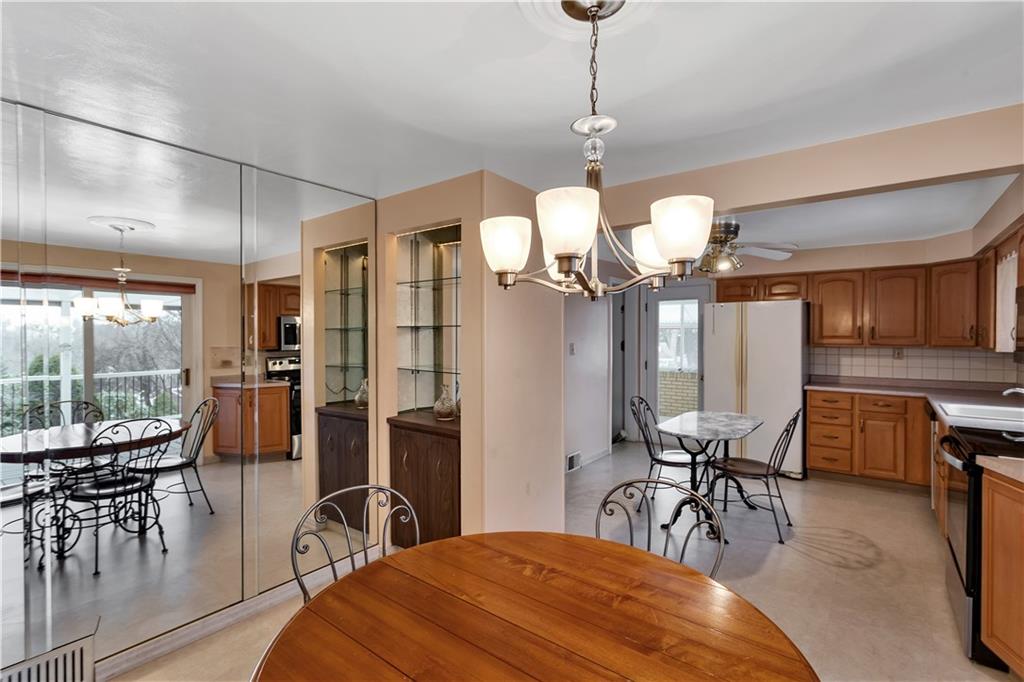 2 Hallmark Drive Pittsburgh, PA 15235 - Photo 16 of 32 Open to the Kitchen with Updated Chandelier/Lighting.