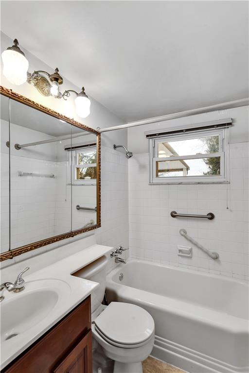 2 Hallmark Drive Pittsburgh, PA 15235 - Photo 22 of 32 Full Bath on Main Level with Tub/Shower Combo, Extended Counter Space, and Mirrored Medicine Chest