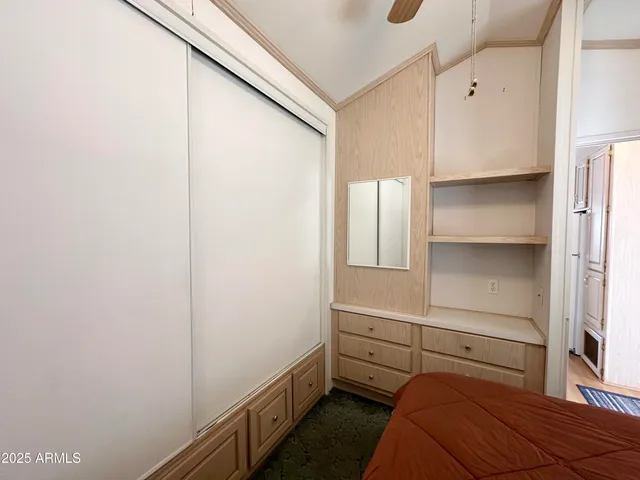 a room with storage and utility