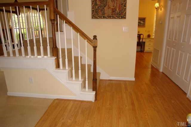 5300 Blakeley Lane Raleigh, NC 27613 - Photo 2 of 12 a view of entryway with wooden floor