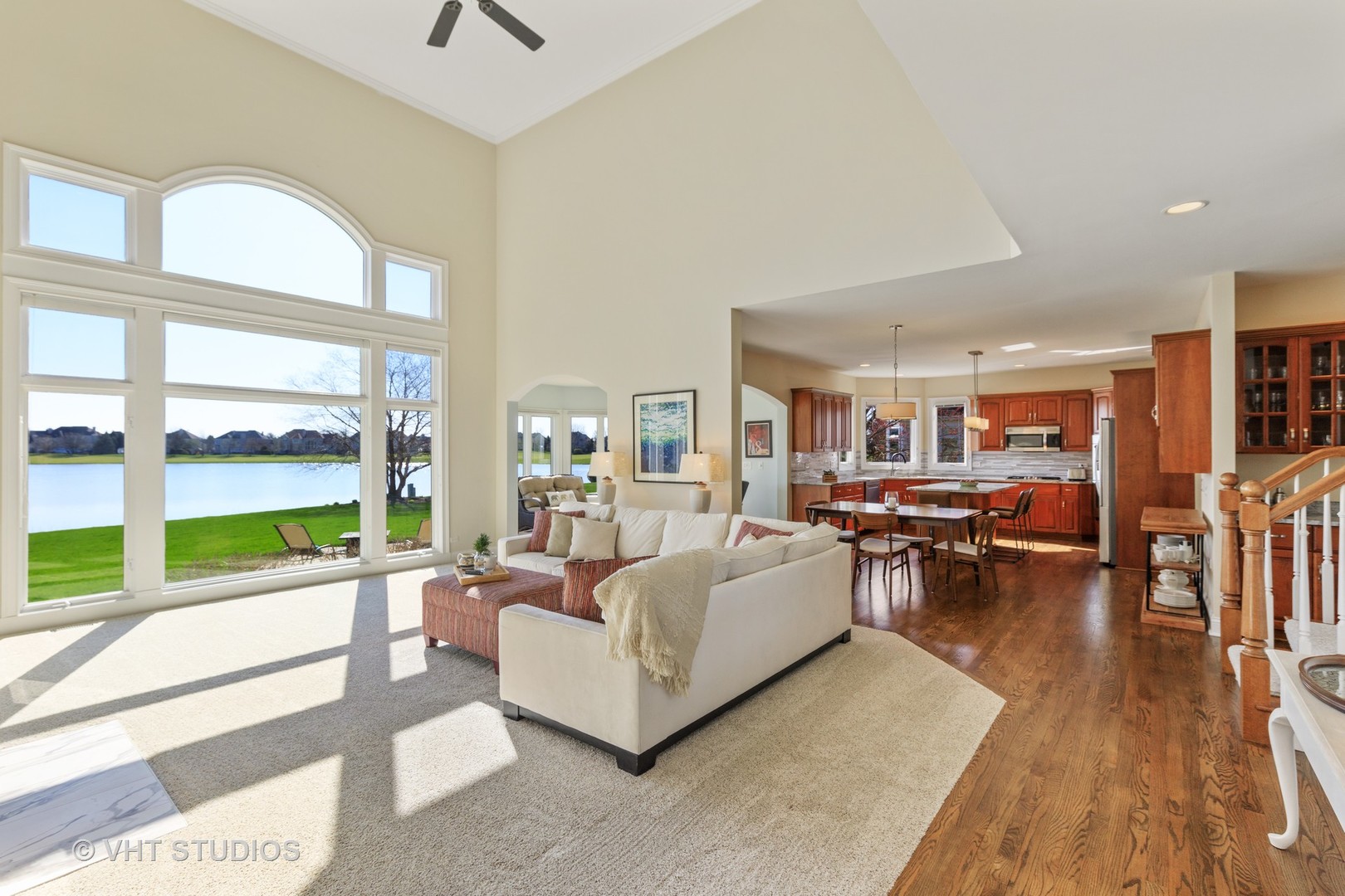 3651 White Eagle Drive Naperville, IL 60564 - Photo 13 of 47 a living room with furniture and a large window