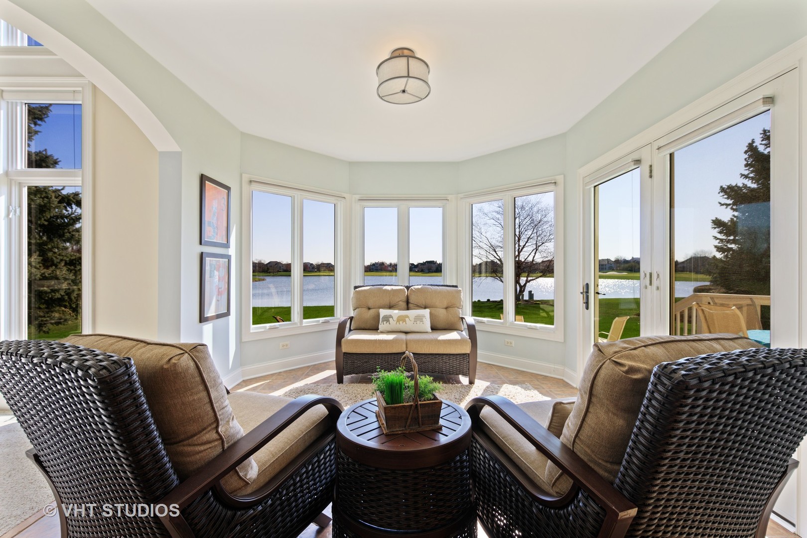 3651 White Eagle Drive Naperville, IL 60564 - Photo 10 of 47 a living room with furniture and a large window