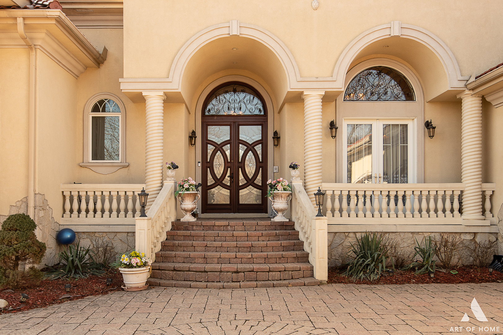 14940 El Greco Street Lemont, IL 60439 - Photo 12 of 67 a view of a brick house with plants and wooden floor