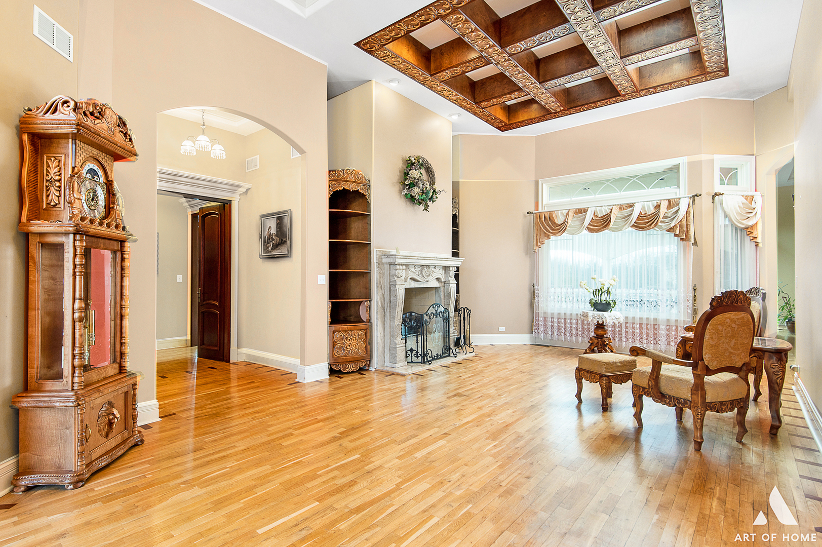 14940 El Greco Street Lemont, IL 60439 - Photo 16 of 67 a view of a livingroom with furniture and a fireplace
