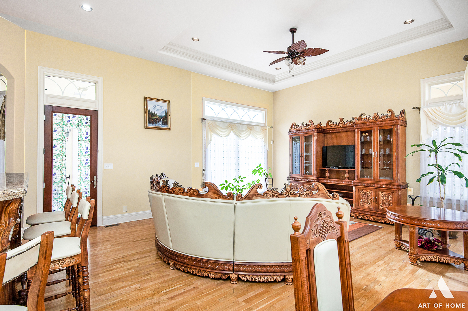 14940 El Greco Street Lemont, IL 60439 - Photo 24 of 67 a living room with furniture and a chandelier