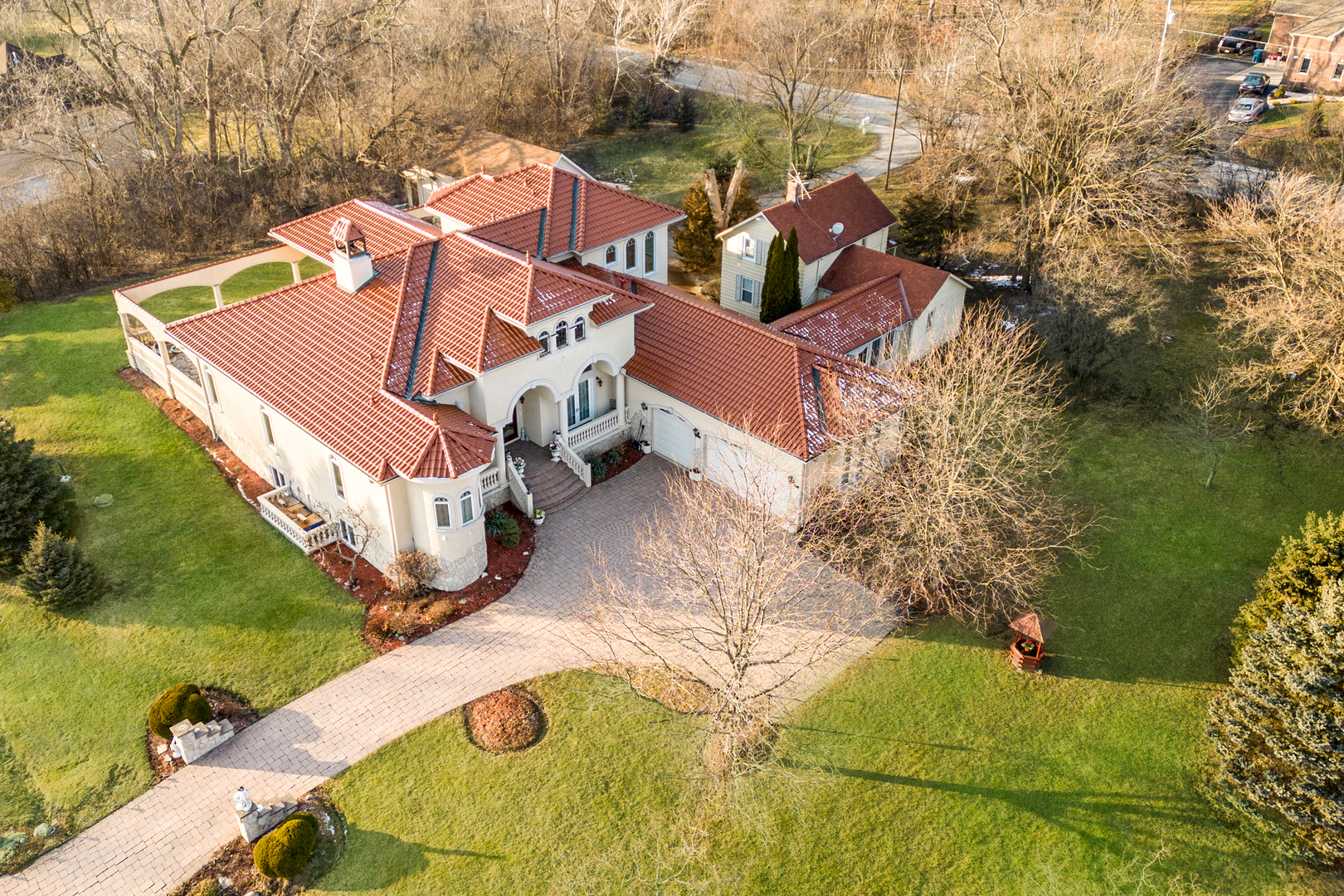 14940 El Greco Street Lemont, IL 60439 - Photo 4 of 67 an aerial view of a house with a yard basket ball court and outdoor seating
