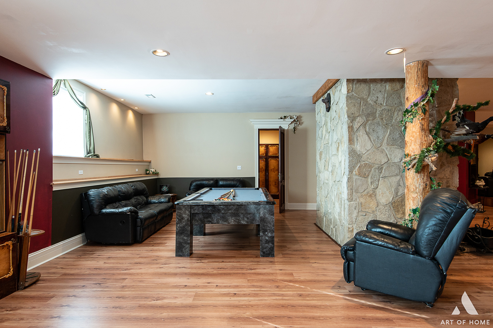 14940 El Greco Street Lemont, IL 60439 - Photo 47 of 67 a kitchen with stainless steel appliances granite countertop a refrigerator a stove and a wooden floors