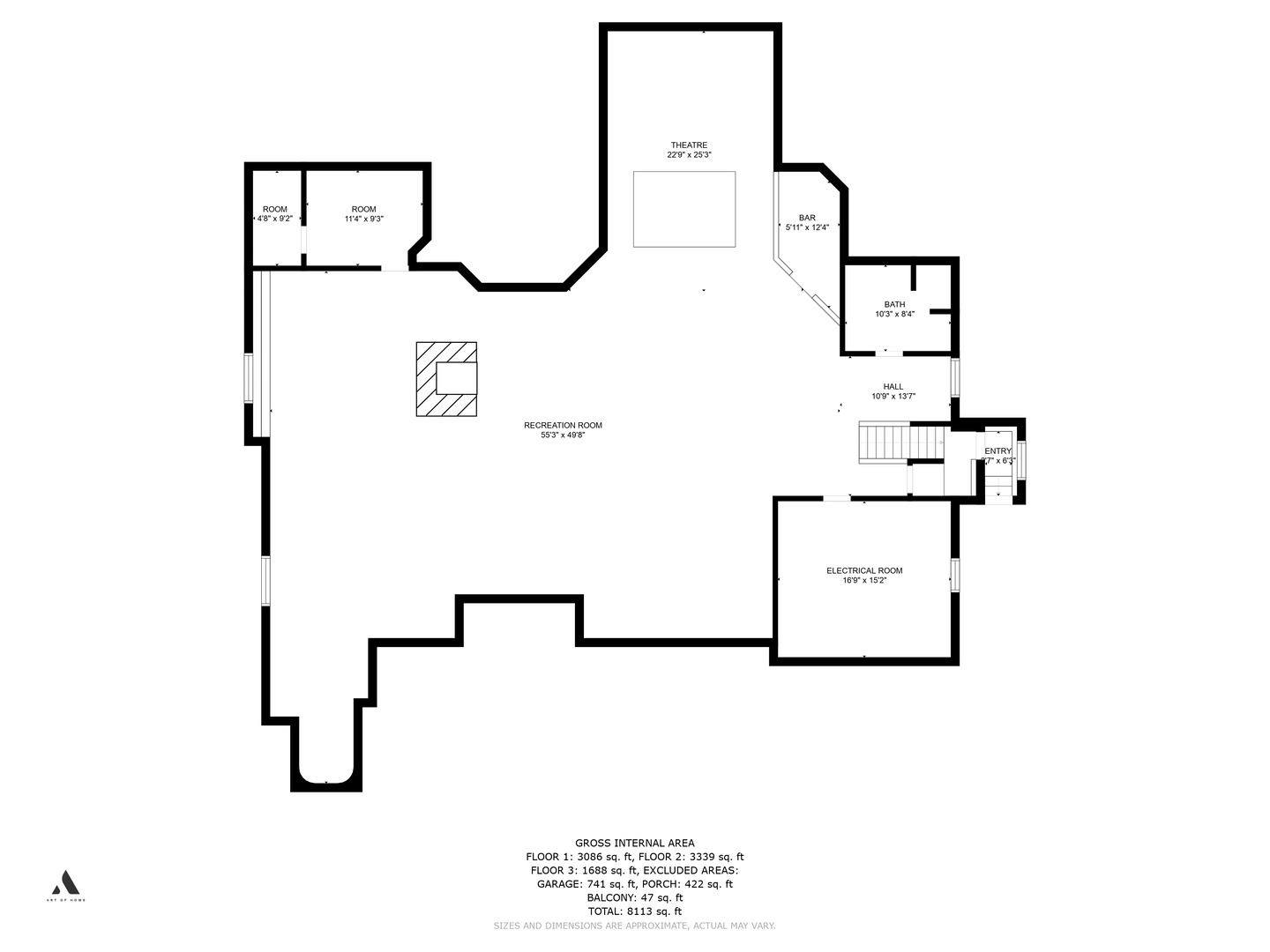 14940 El Greco Street Lemont, IL 60439 - Photo 49 of 67 a picture of a wall with a white wall and white wall