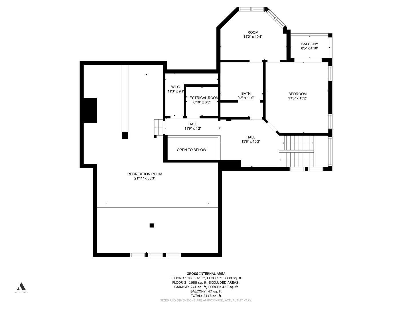 14940 El Greco Street Lemont, IL 60439 - Photo 51 of 67 a picture of a floor plan