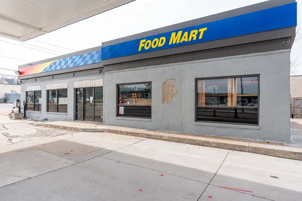 a sign that is on the side of a building