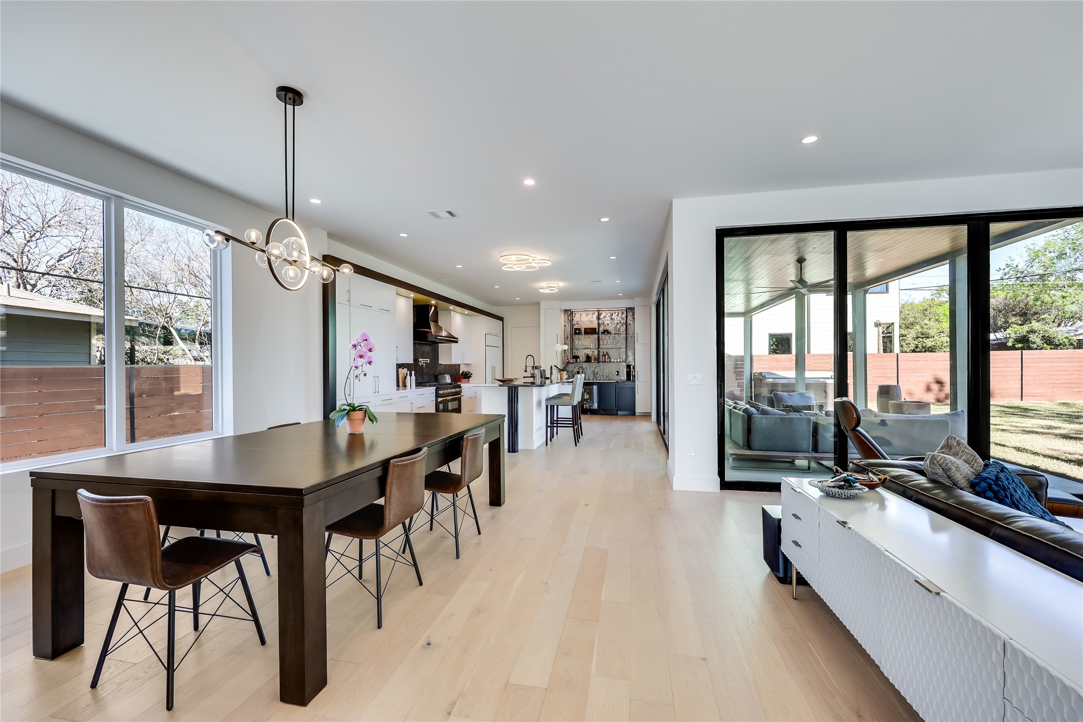 4600 Gillis Street Austin, TX 78745 - Photo 14 of 40 a view of a dining room with furniture window and outside view