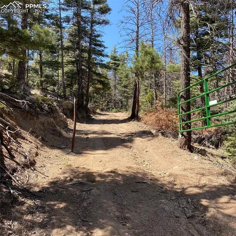 a view of a backyard of the house