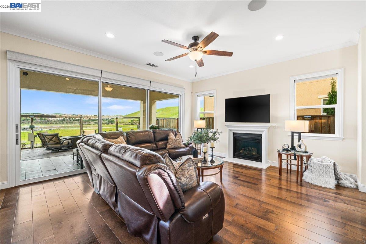 205 Zinnia Court San Ramon, CA 94582 - Photo 7 of 40 a living room with fireplace furniture and a large window