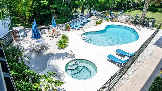 a view of outdoor space with seating area