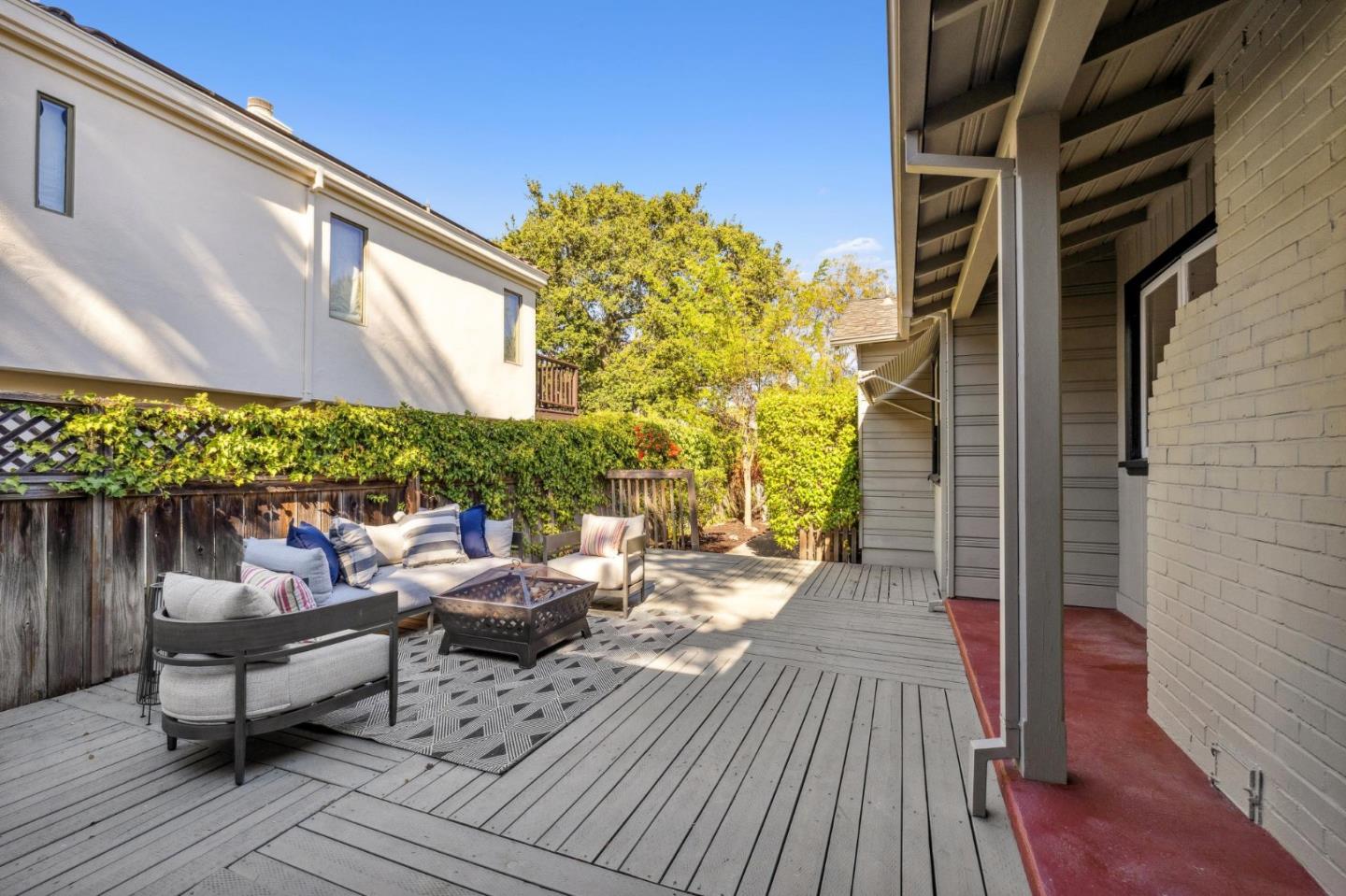1820 Broadway Burlingame, CA 94010 - Photo 47 of 55 a outdoor space with patio couch and wooden floor