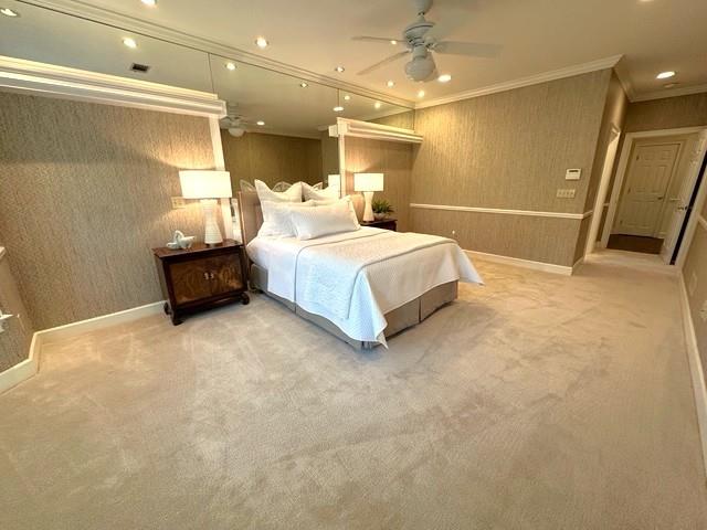 7155 Roswell Road, Unit 40 Sandy Springs, GA 30328 - Photo 18 of 42 a spacious bedroom with a bed and a large mirror