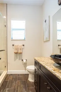 a view of a dining area with furniture