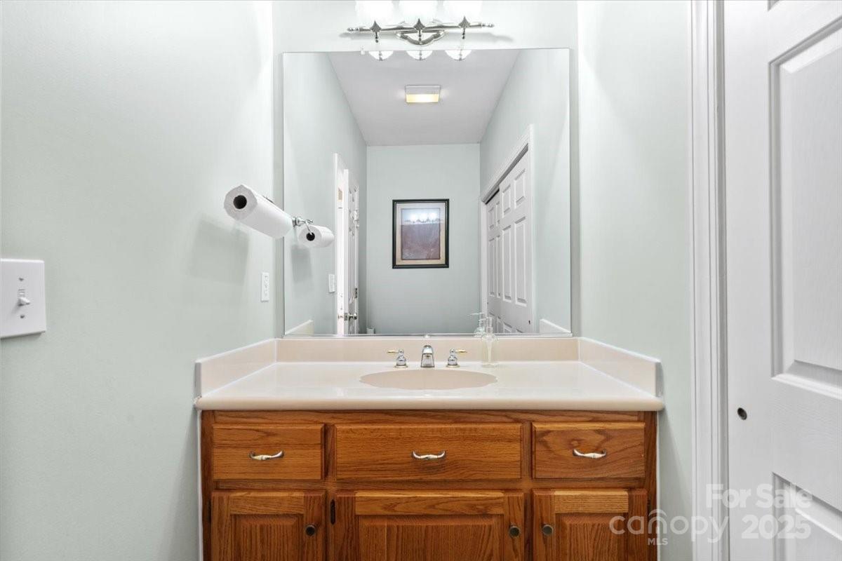 4594 Grandin Road Lenoir, NC 28645 - Photo 27 of 44 a bathroom with a sink vanity and mirror