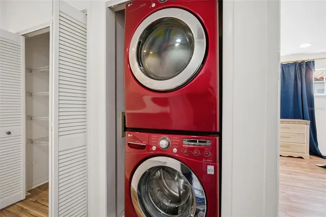 a view of a park with of trees