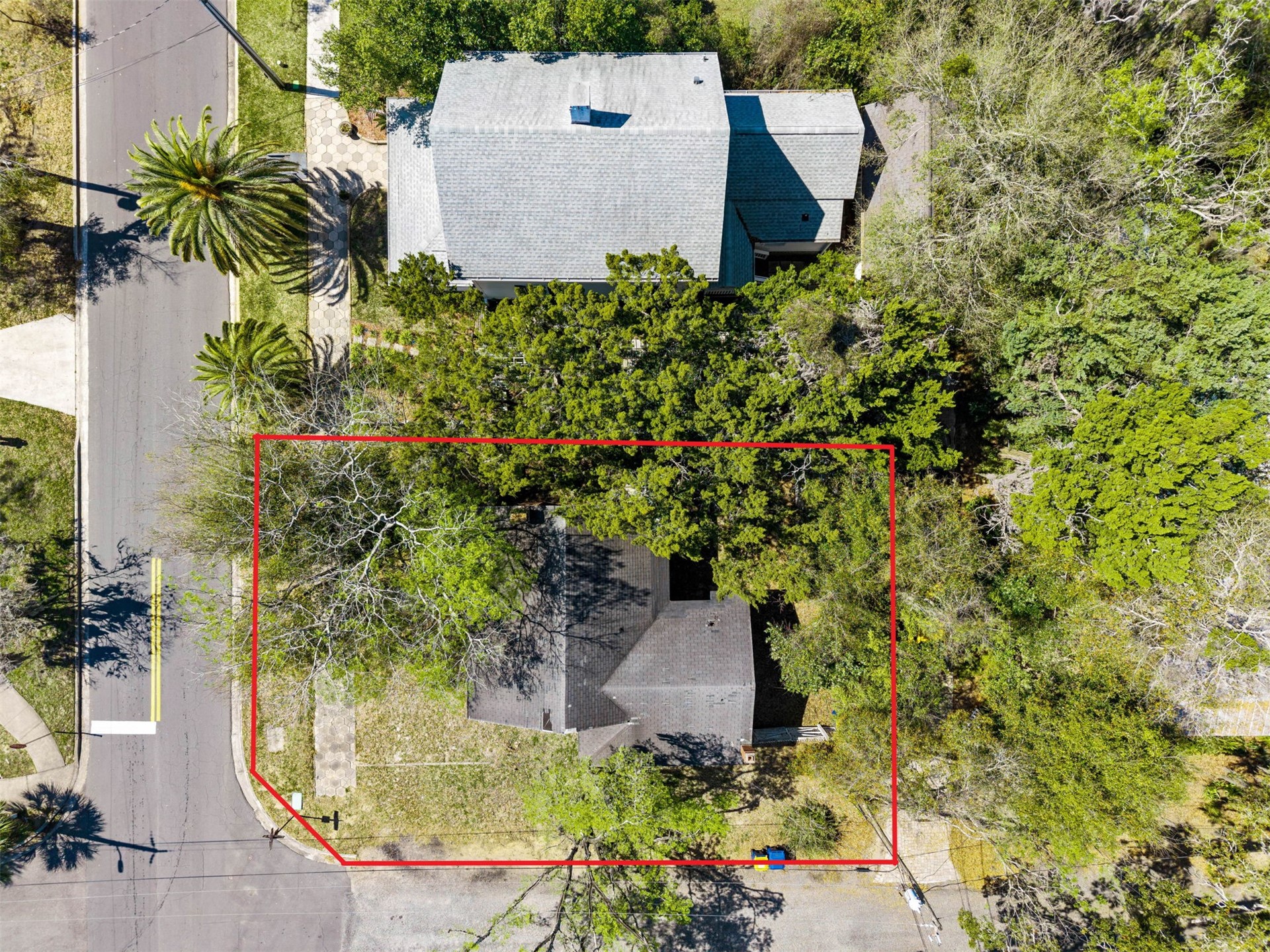 515 Broome Street Fernandina Beach, FL 32034 - Photo 3 of 19 an aerial view of a house with a yard and garden