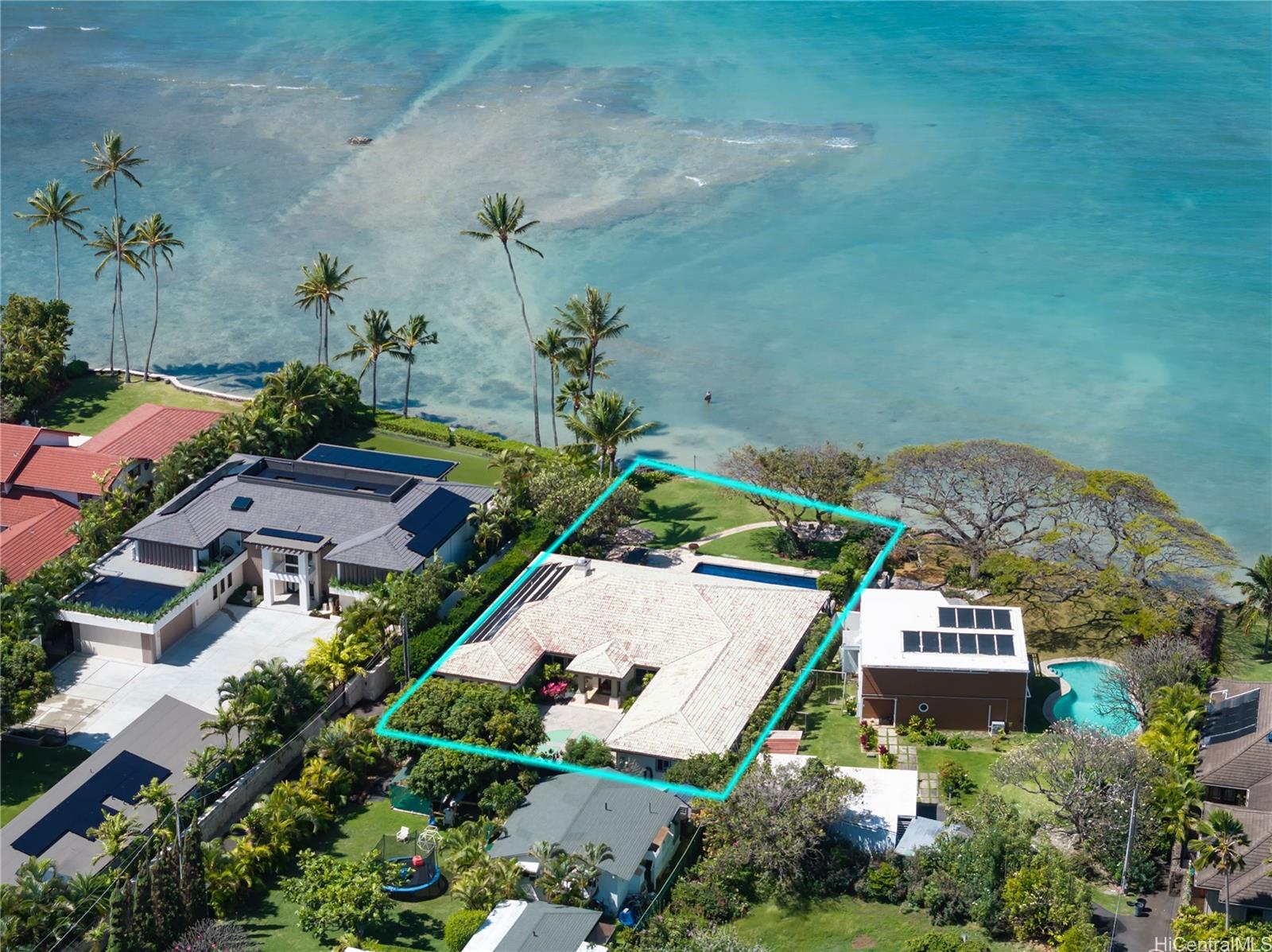 365 Portlock Road Honolulu, HI 96825 - Photo 22 of 25 an aerial view of a house with a garden