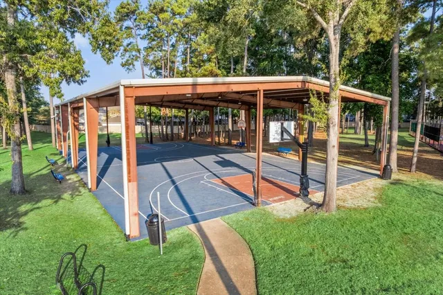 a view of an outdoor space pool patio and outdoor seating