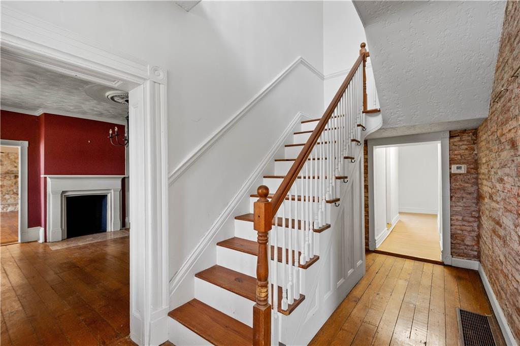 36 Little Mingo Road Finleyville, PA 15332 - Photo 17 of 50 a view of entryway with wooden floor and stairs