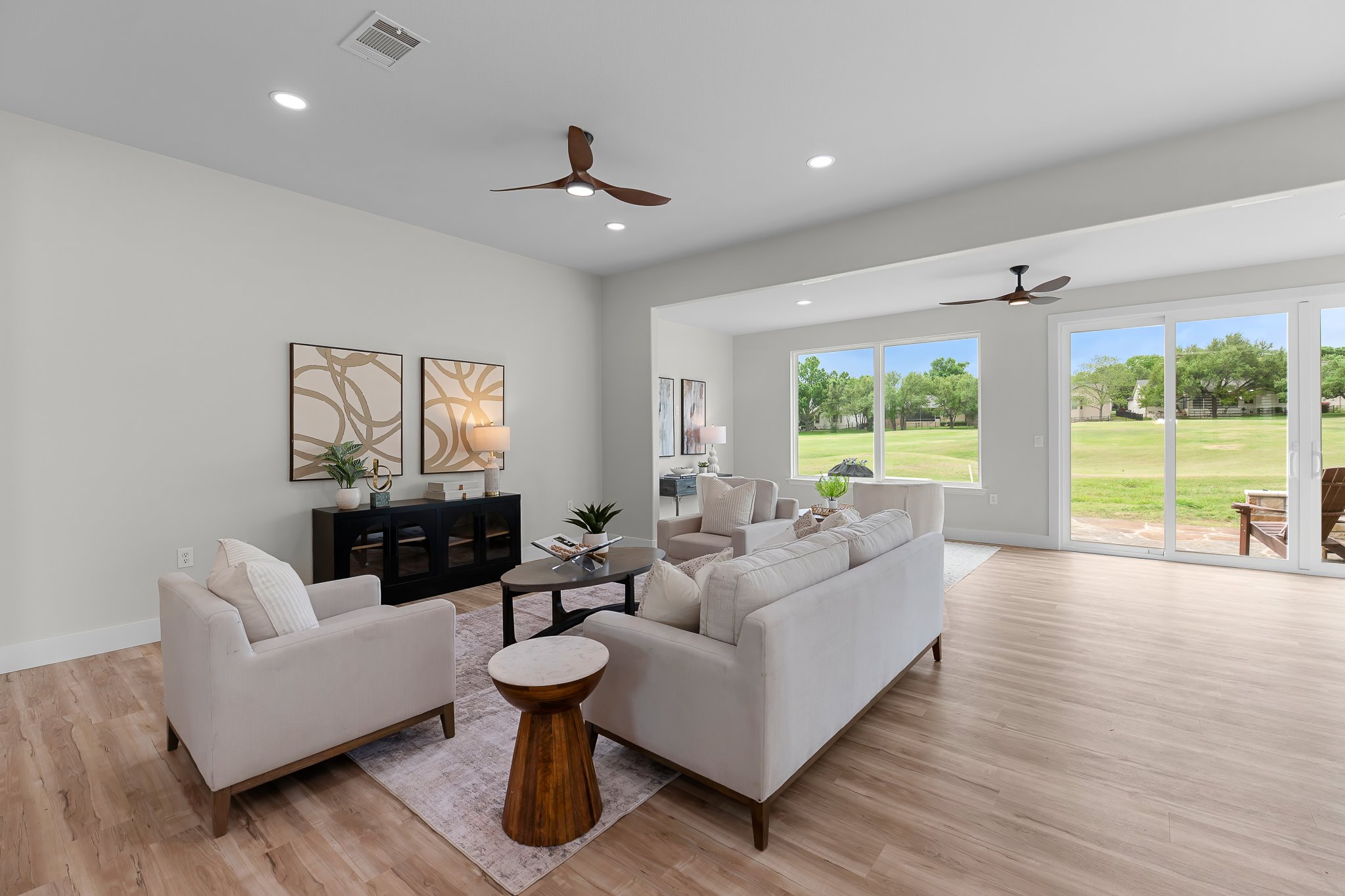 130 Crepe Myrtle Lane Georgetown, TX 78633 - Photo 8 of 40 Gorgeous new windows and sliders show off the golf course views