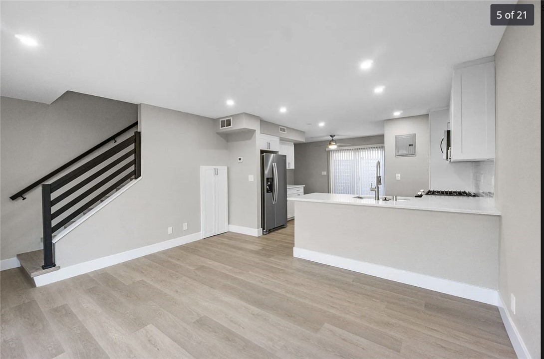1024 Mission Drive, Unit B Costa Mesa, CA 92626 - Photo 7 of 15 a view of kitchen with wooden floor