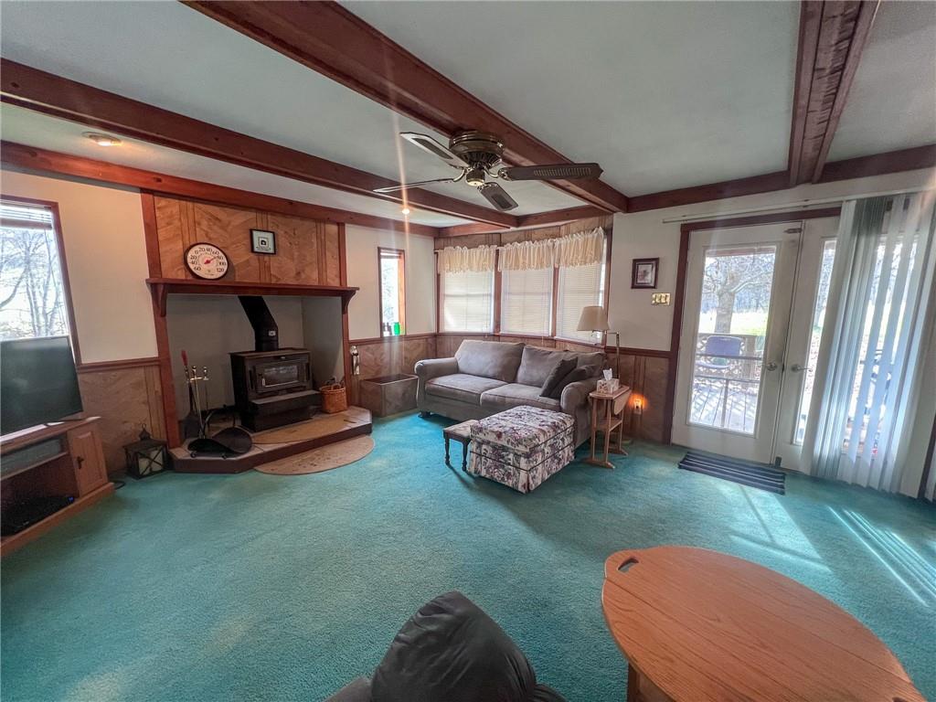 140 Fox Road Apollo, PA 15613 - Photo 12 of 24 a living room with furniture and a fireplace