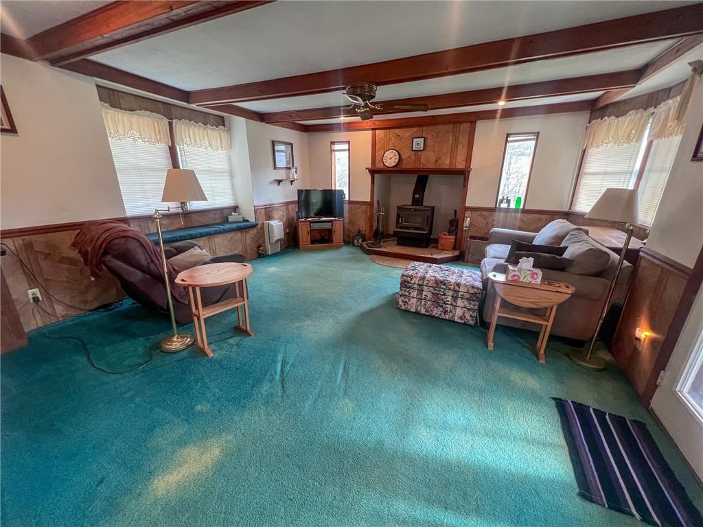 140 Fox Road Apollo, PA 15613 - Photo 10 of 24 a living room with furniture and a fireplace