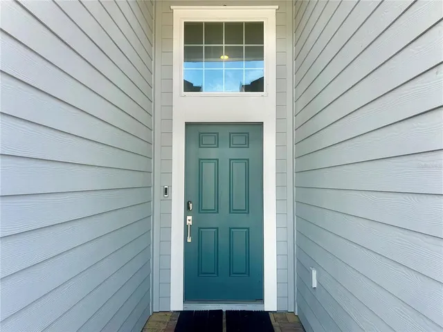 a view of front door of a house